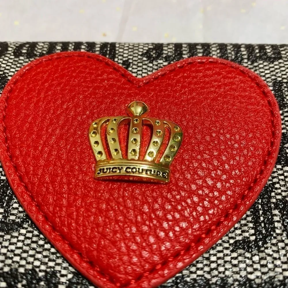 NEW JUICY COUTURE HEART CROWN MINI CASH CARD WALLET